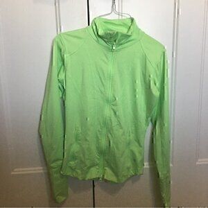 Womens neon green jogging lightweight jacket